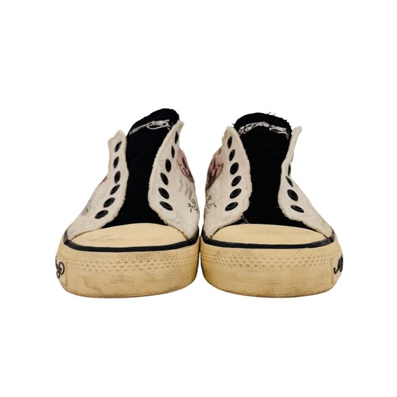 Vtg Y2K Ed Hardy Canvas Sneakers | Grunge Indie Streetwear Skater Tattoo Graphic - Picture 14 of 16